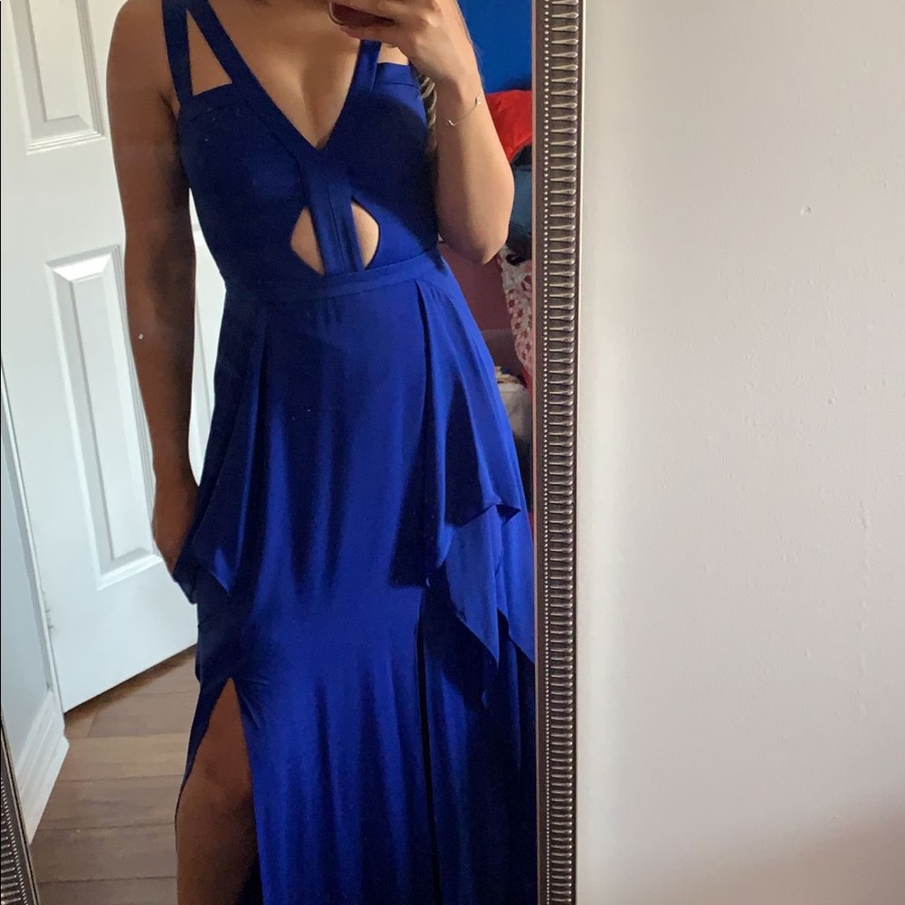 BCBG evening dress in royal blue